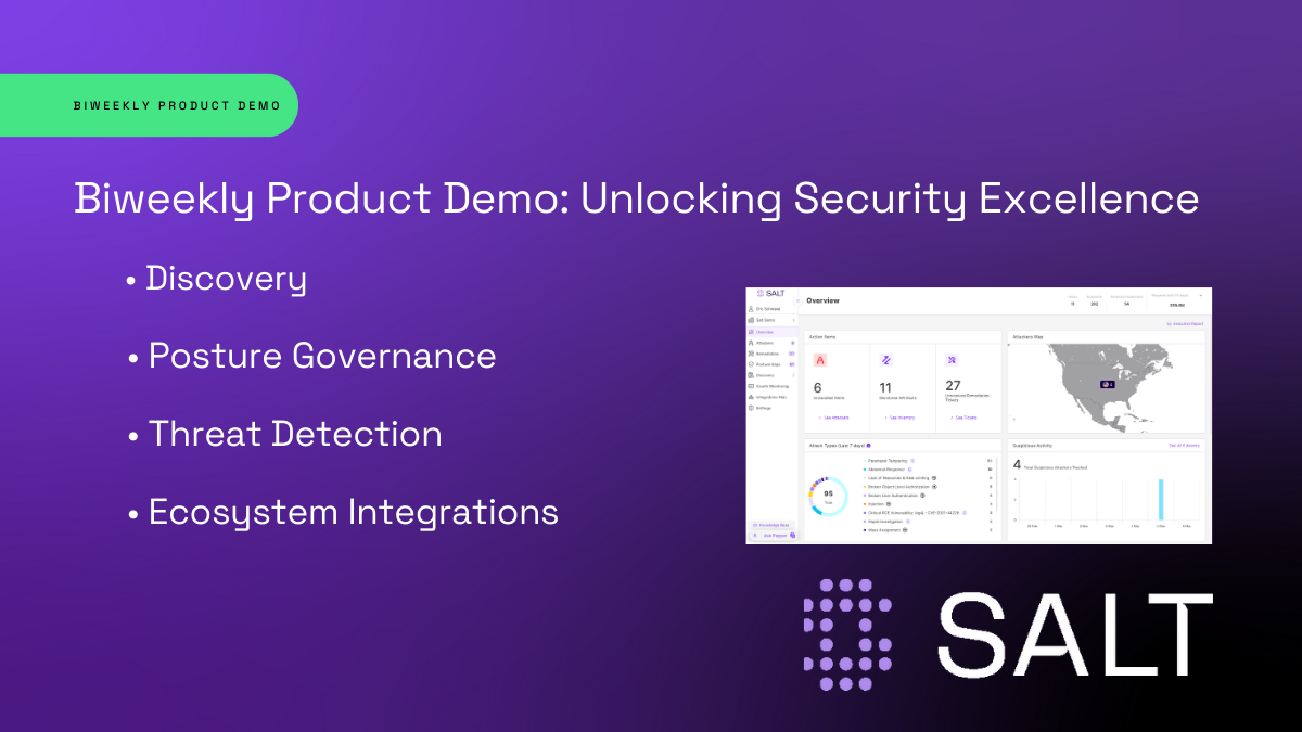 Salt Security: Salt Security Product Demo